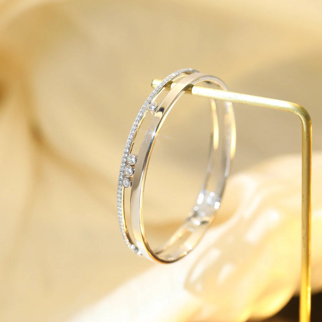 [GALE]Move Romane Diamond Bangle Bracelet