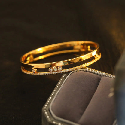 [GALE]Move Romane Diamond Bangle Bracelet