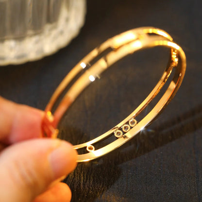 [GALE]Move Romane Diamond Bangle Bracelet