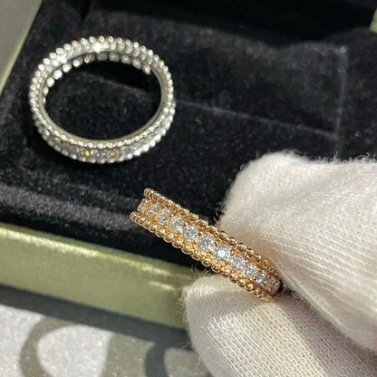 [GALE]PERLEE DIAMOND ROSE GOLD RING