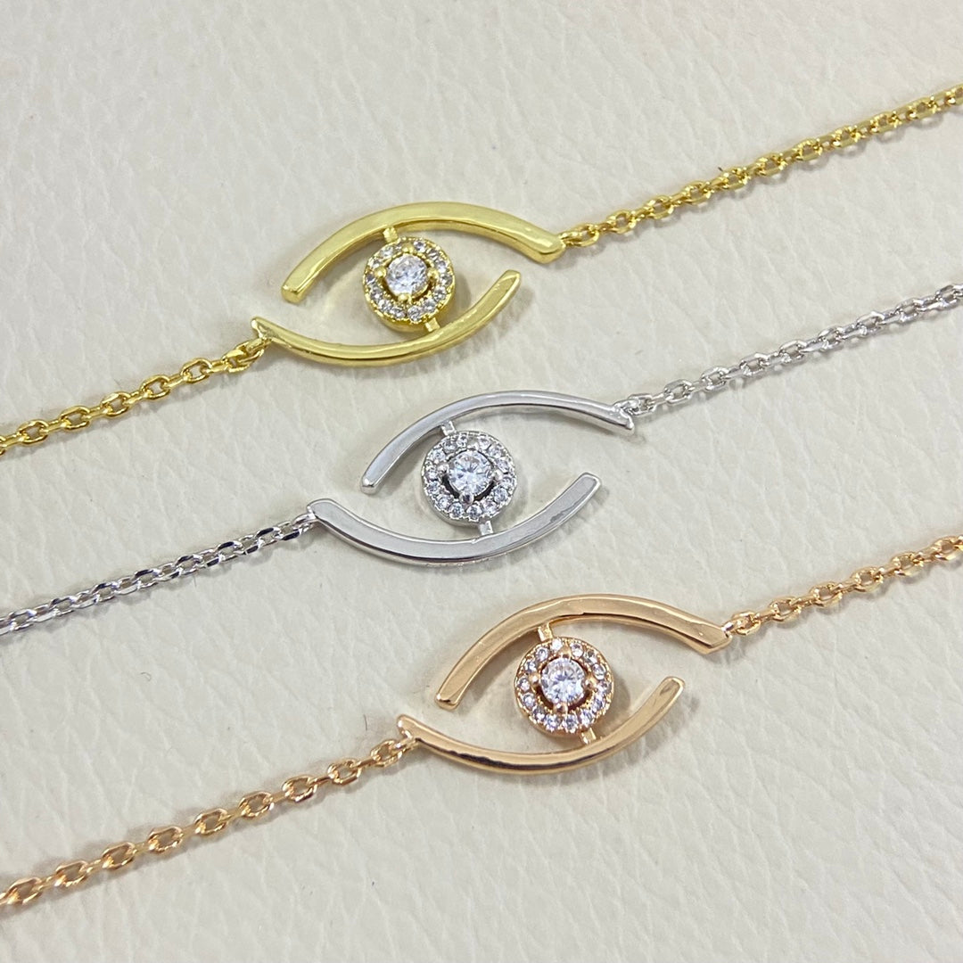 [GALE]Lucky Eye Pave-Set Diamond Bracelet