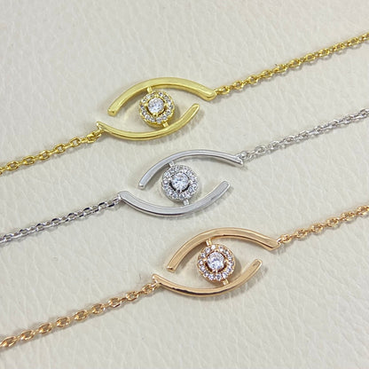 [GALE]Lucky Eye Pave-Set Diamond Bracelet