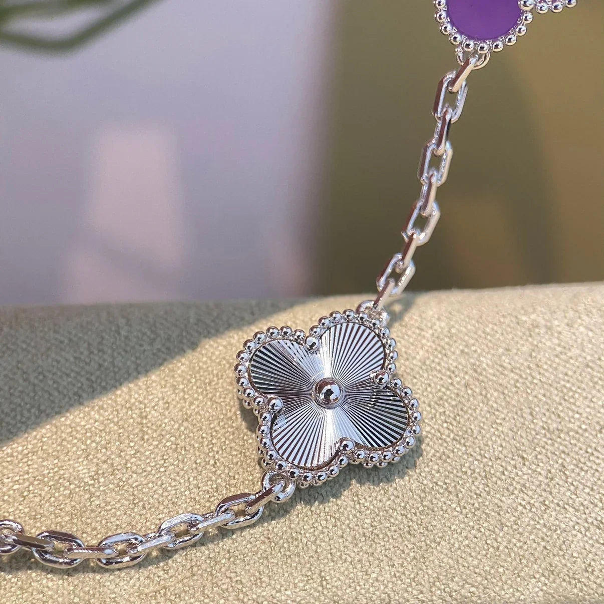 [GALE] CLOVER 5 MOTIF VIOLET BRACELET COLLECTION