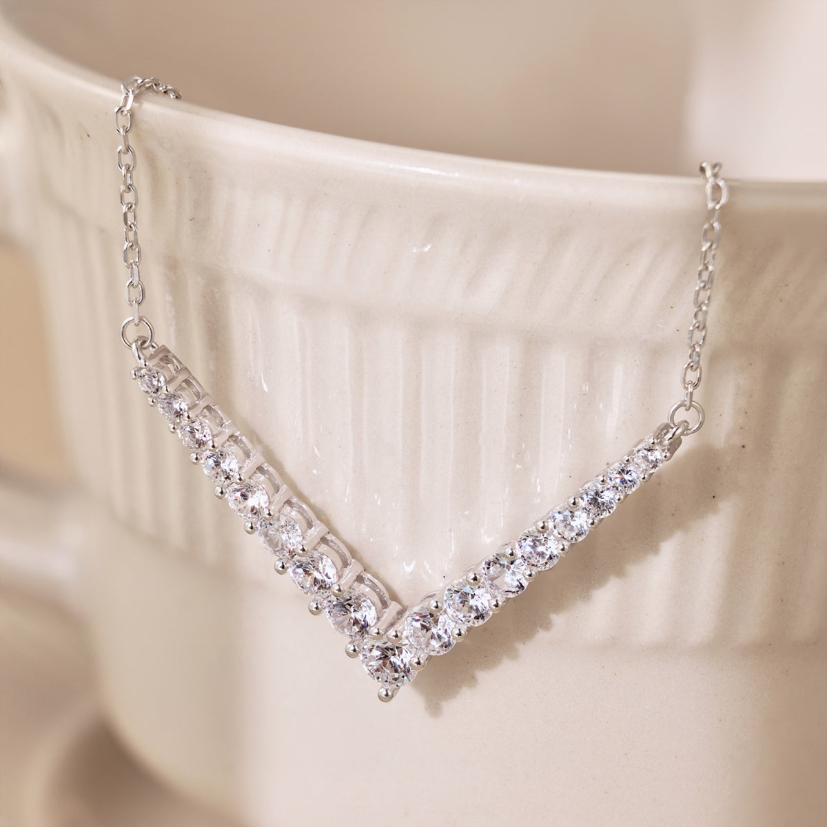 [GALE]Ornate Round Cut Necklace