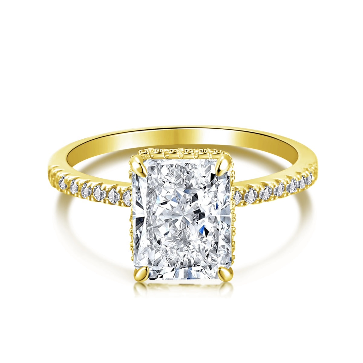 [GALE]4.0 Carat Luxurious Engagement Ring