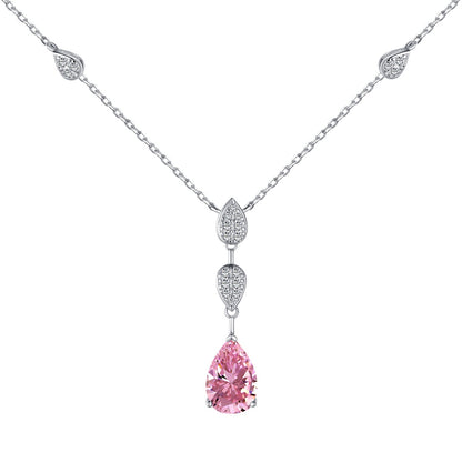 [GALE]Dazzling Pear Cut Necklace