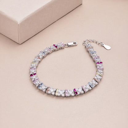[GALE]Unique Colorful Flower Shape Daily Bracelet