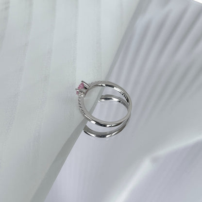 [GALE]0.5 Carat CaratEternity Charming Heart Shape Lover Ring