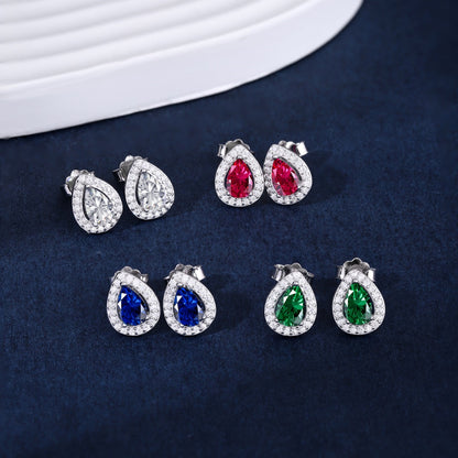 [GALE]Luxurious Water Drop Shape Earrings