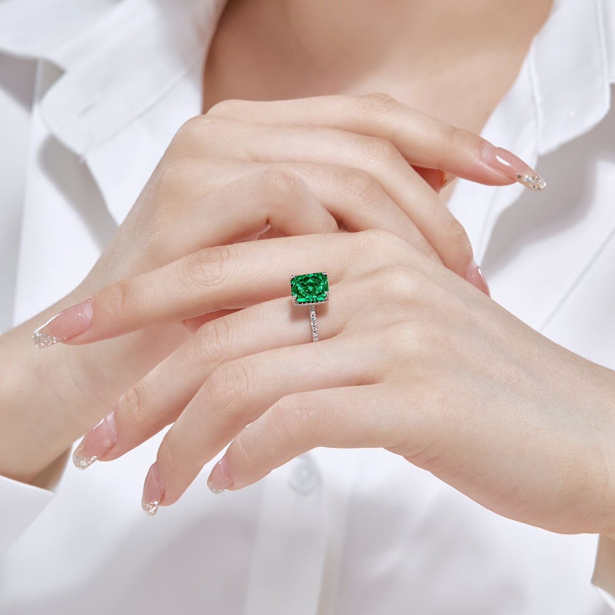 [GALE]4.0 Carat Luxurious Engagement Ring
