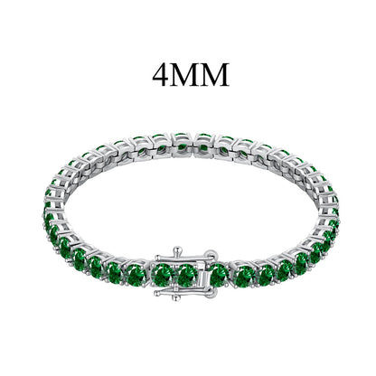 [GALE]Radiant Colorful Round Cut Party Bracelet