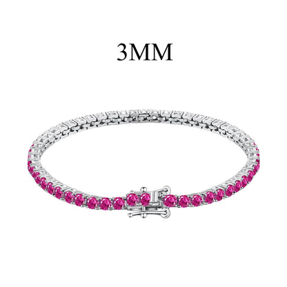 [GALE]Radiant Colorful Round Cut Party Bracelet