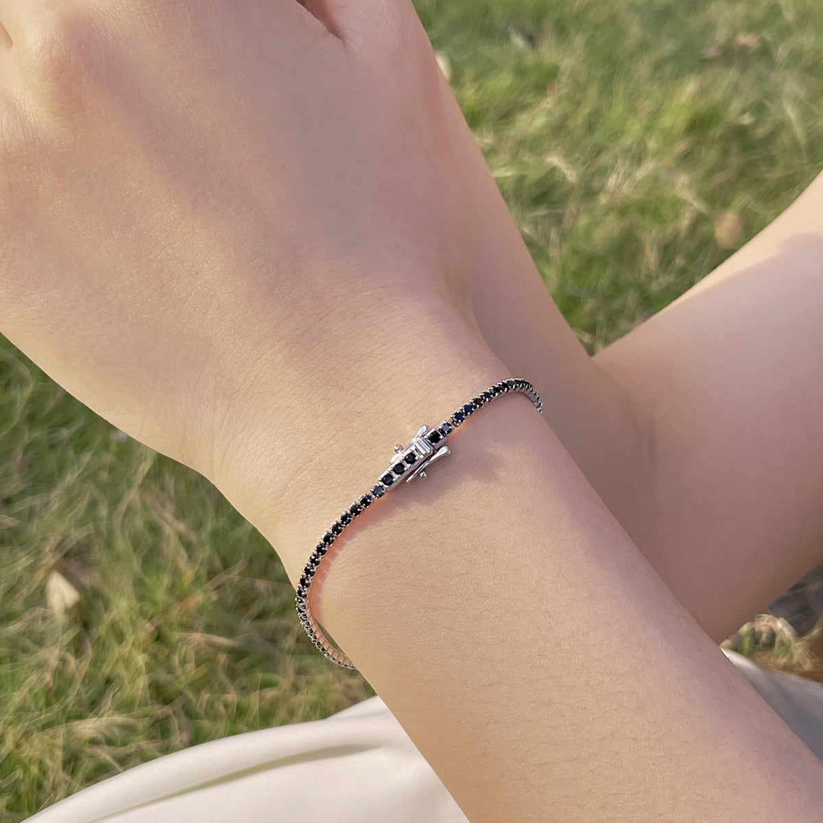 [GALE]Radiant Colorful Round Cut Party Bracelet
