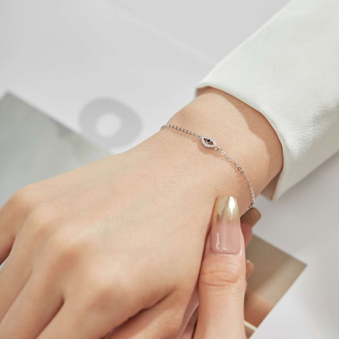 [GALE]Evil Eye Shape Necklace