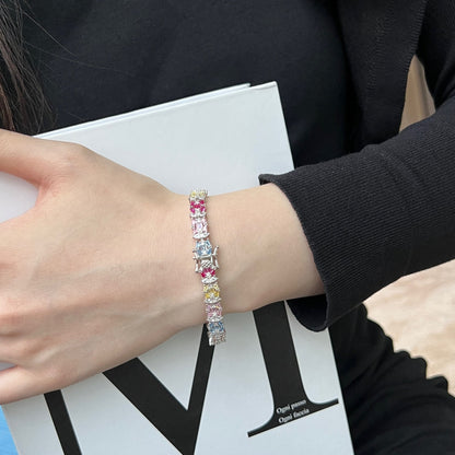 [GALE]Delicate Colorful Multi Cut Party Bracelet