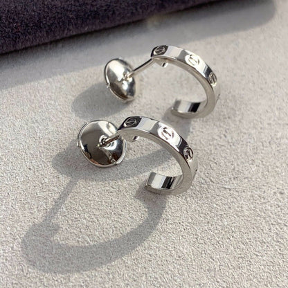 [GALE]LOVE EARRINGS 2.65MM SILVER