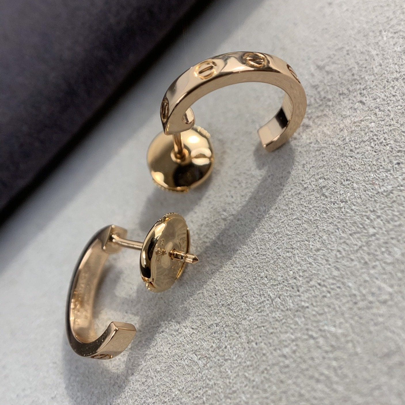 [GALE]LOVE EARRINGS 2.65MM PINK GOLD