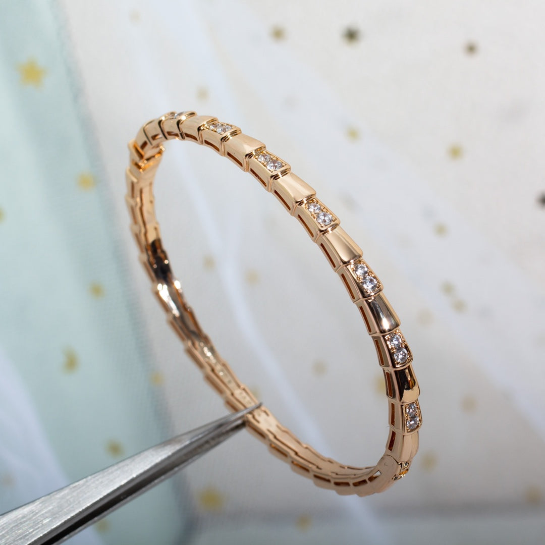 [GALE]SERPENTI SMALL BRACELET PINK GOLD DIAMOND