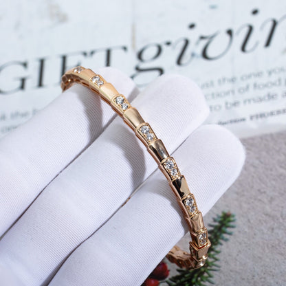 [GALE]SERPENTI SMALL BRACELET PINK GOLD DIAMOND