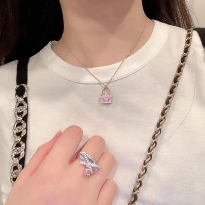 [NOVO]コンスタンス ペンダント パープル ダイヤモンド ネックレス