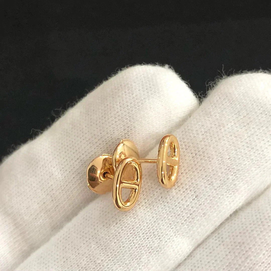 [GALE]CHAINE SMALL EARRINGS GOLD AND SILVER