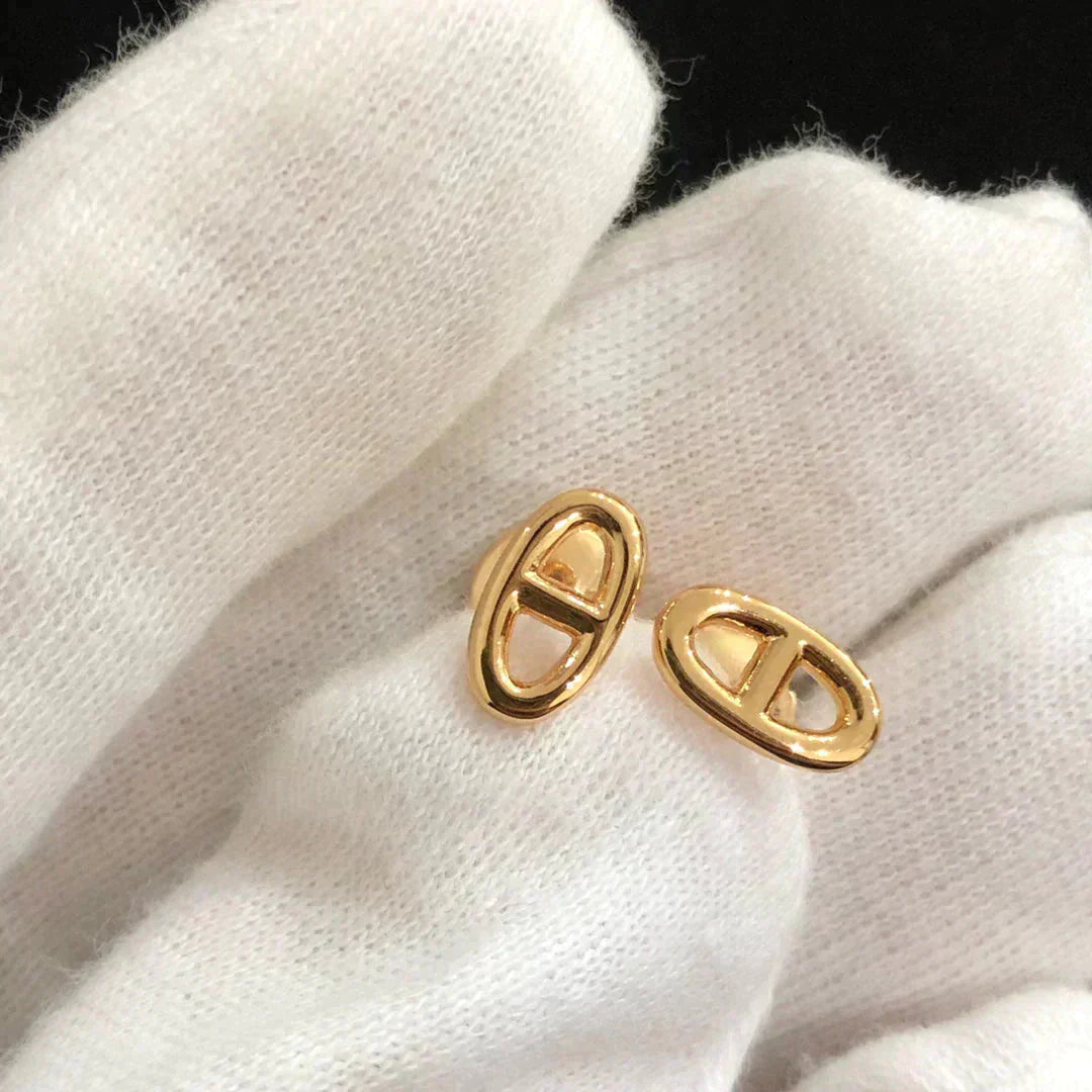 [GALE]CHAINE SMALL EARRINGS GOLD AND SILVER
