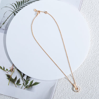 [GALE]GARI NECKLACE PINK GOLD MOP
