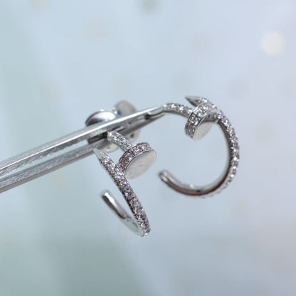 [NOVO]JUSTE イヤリング 12.75mm シルバー ダイヤモンド
