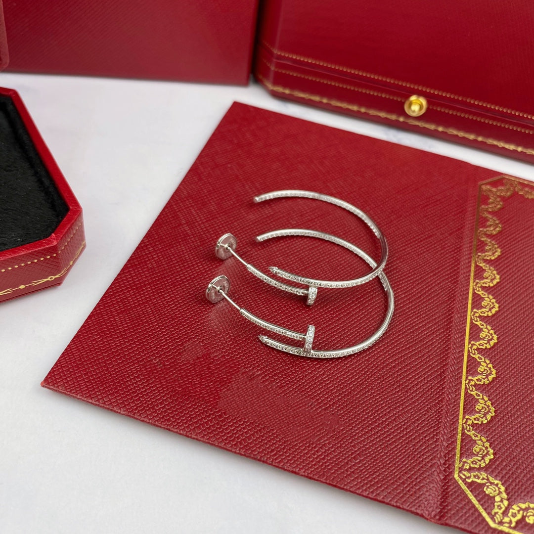 [GALE]JUSTE EARRINGS FULL DIAMONDS 1.8MM