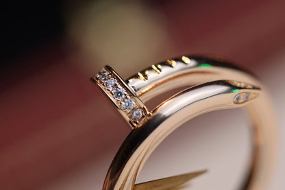 [GALE]JUSTE RING 2.65MM PINK GOLD DIAMOND