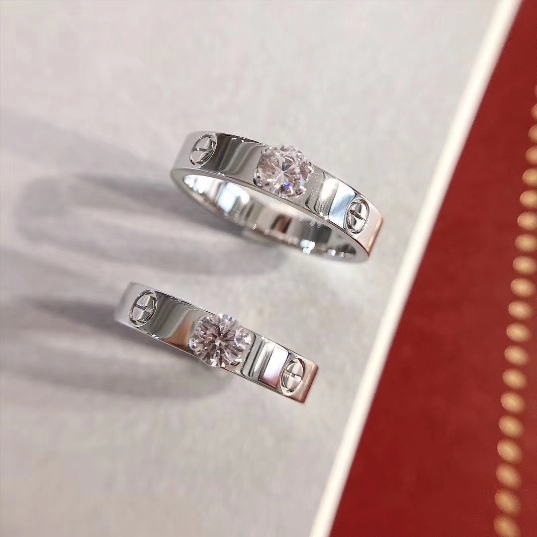 [GALE]LOVE RING 3.6MM 1 BIG DIAMOND