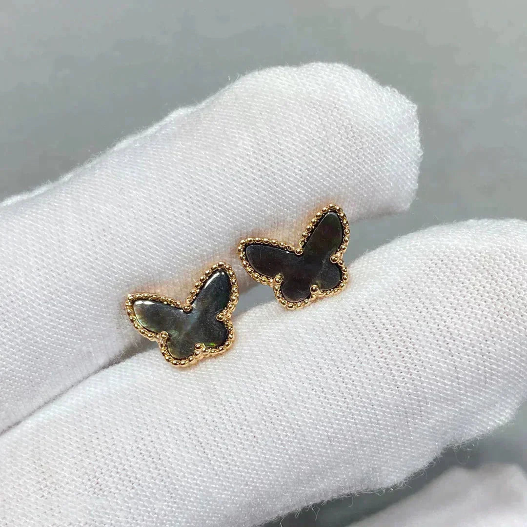 [GALE]BUTTERFLY DARK MOP  EARRINGS