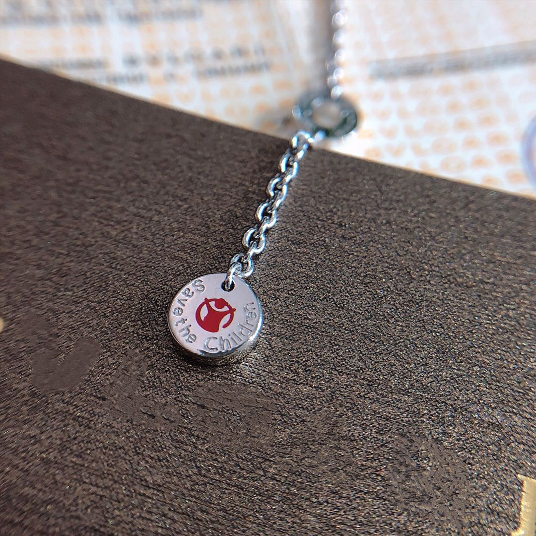 [GALE]ZERO 1 BLACK CERAMIC SILVER NECKLACE