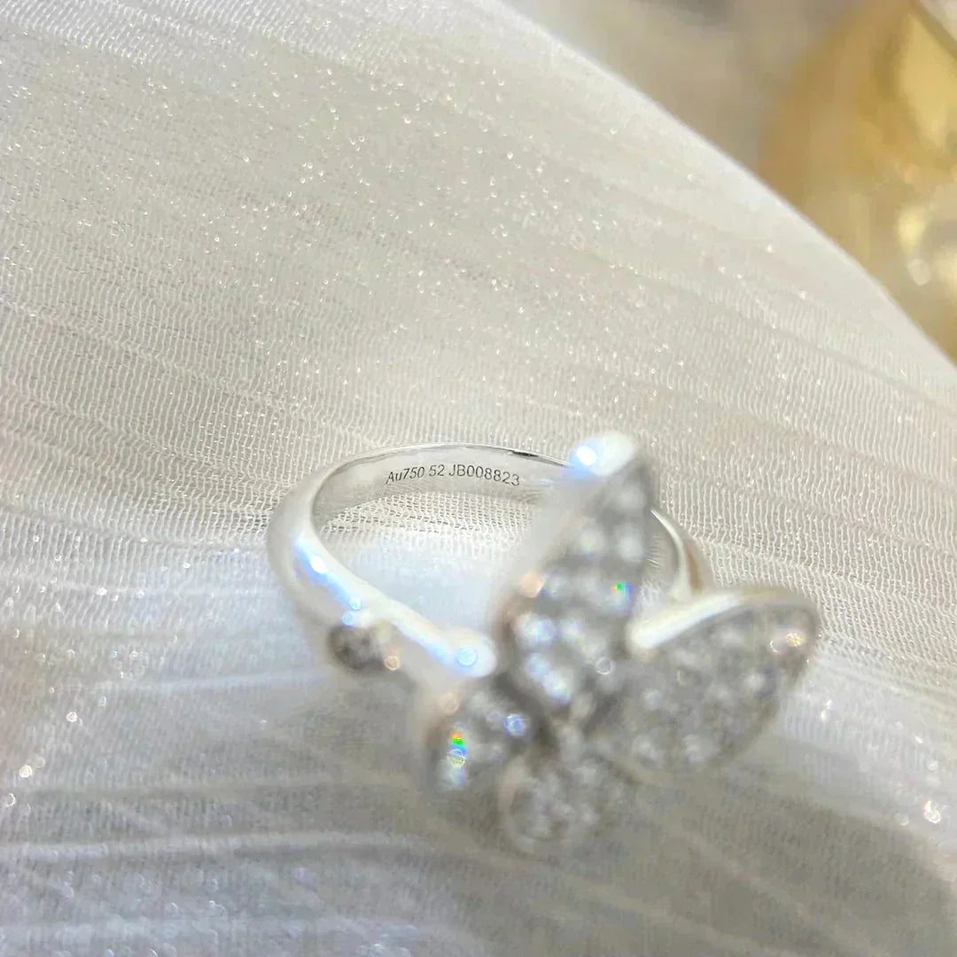 [GALE]BUTTERFLY DIAMOND RING
