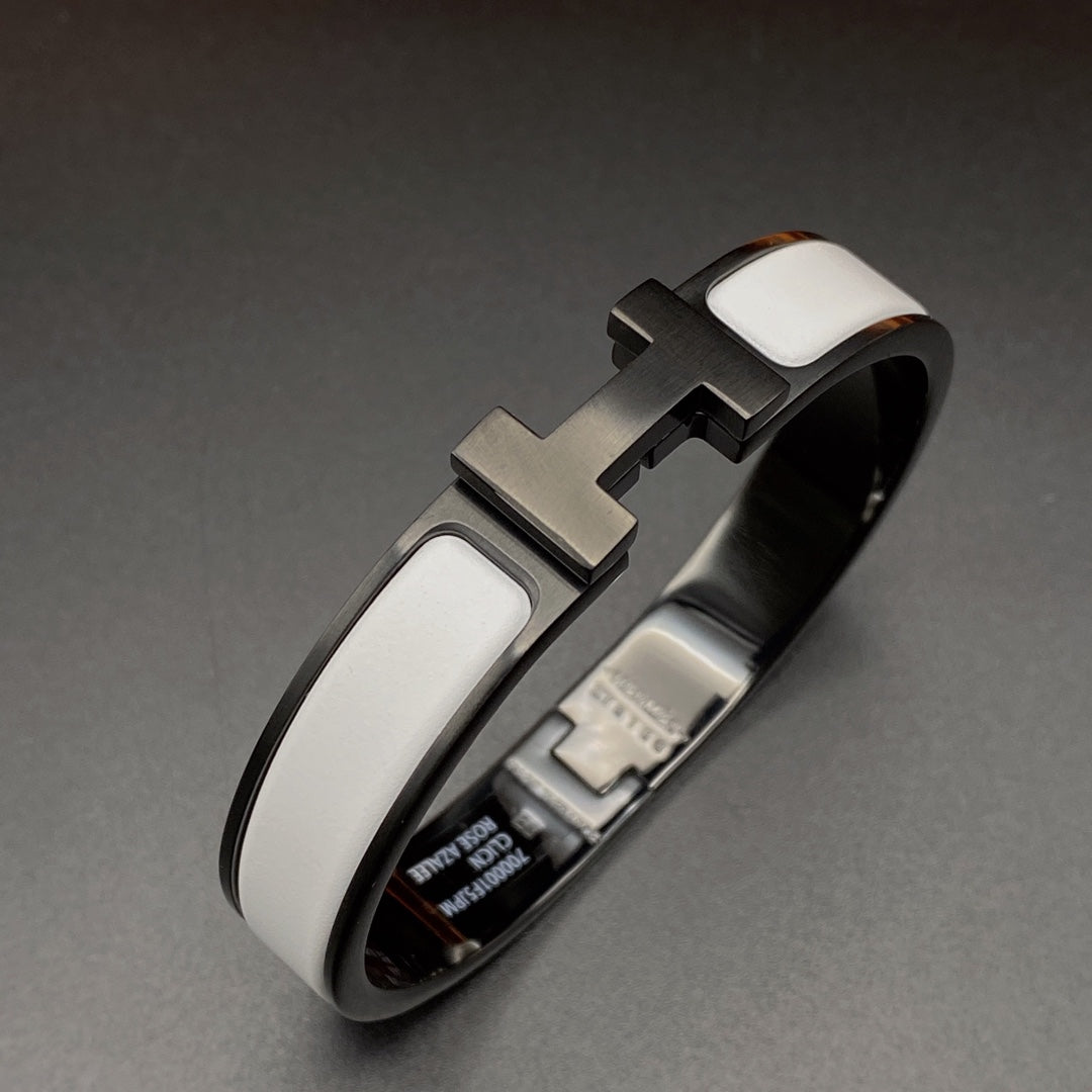 [GALE]H BRACELET 12MM BLACK WHITE CERAMIC