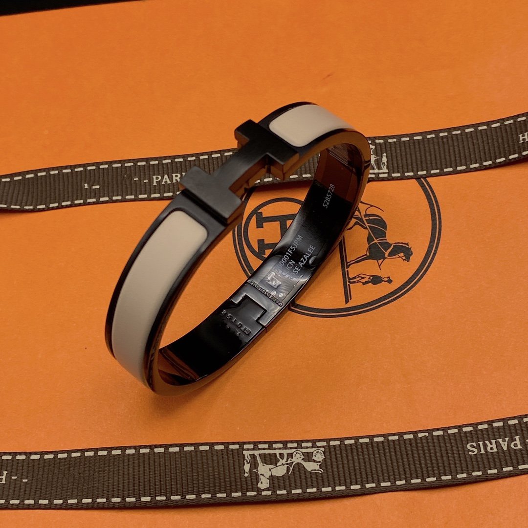 [GALE]H BRACELET 12MM BLACK BEIGE CERAMIC