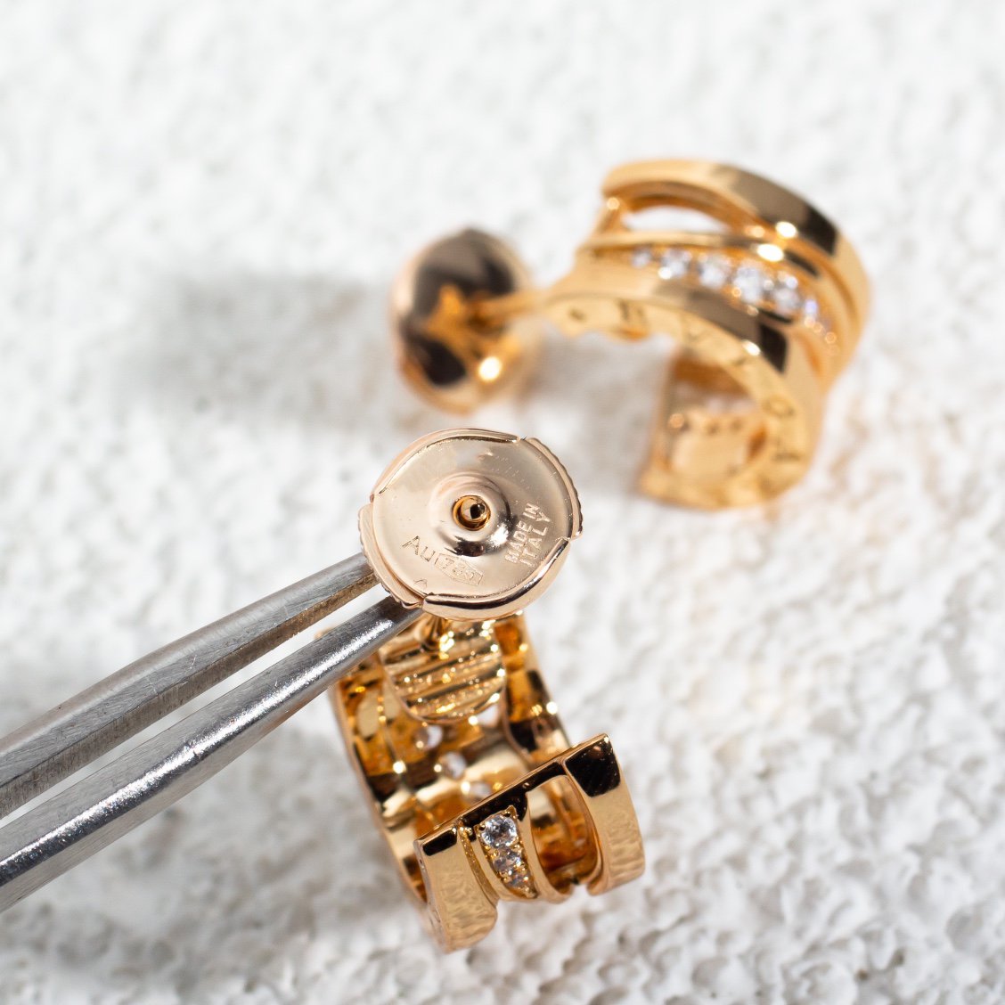 [GALE]ZERO 1 PINK GOLD DIAMONDS EARRINGS