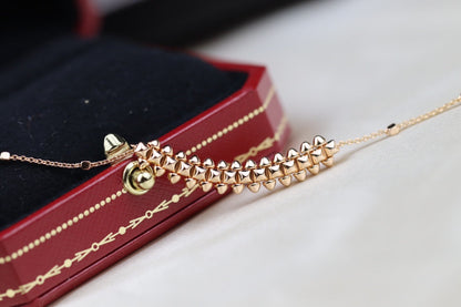 [GALE]CLASH PINK GOLD NECKLACE