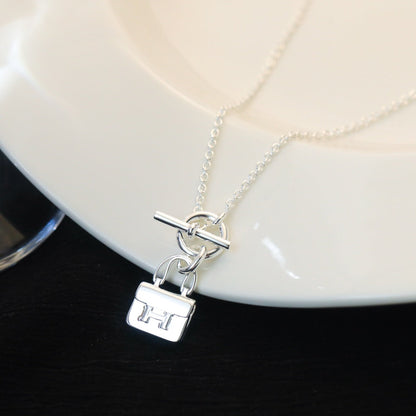 [GALE]POP H PEDANT SILVER NECKLACE