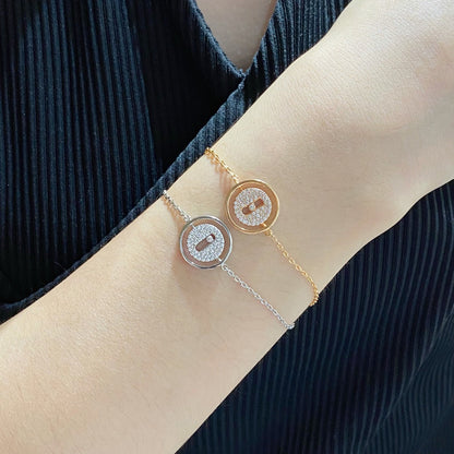 [GALE]LUCKY MOVE DIAMOND PAVED BRACELET