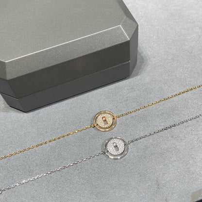 [GALE]LUCKY MOVE DIAMOND PAVED BRACELET