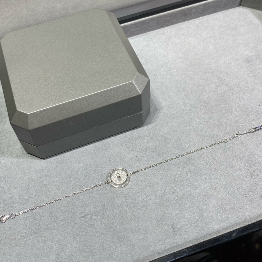 [GALE]LUCKY MOVE DIAMOND PAVED BRACELET