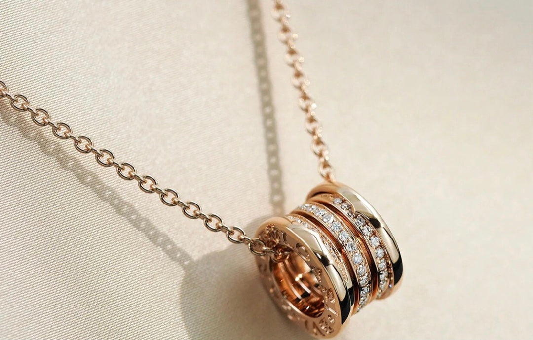 [GALE]ZERO 1 PINK GOLD DIAMOND NECKLACE