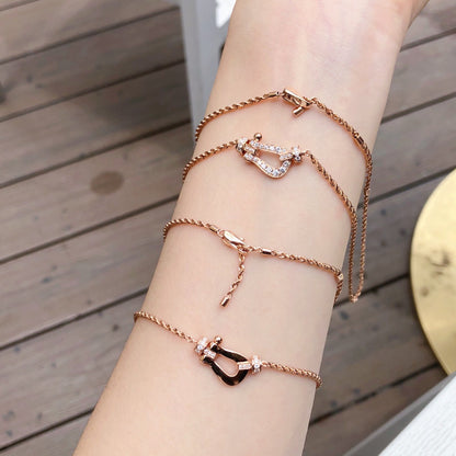 [GALE]FORCE 10 PINK GOLD DIAMOND NECKLACE