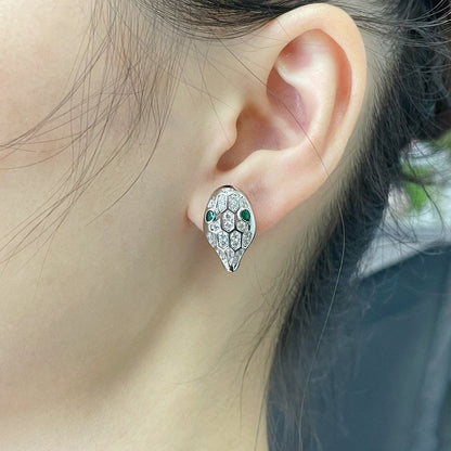 [GALE]SERPENT DIAMOND STUD EARRINGS