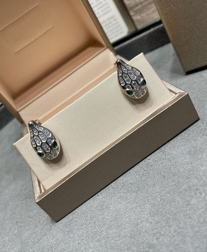 [GALE]SERPENT DIAMOND STUD EARRINGS