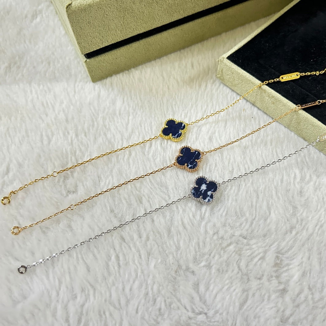 [GALE]CLOVER 1 MOTIF PIETERSITE BRACELET