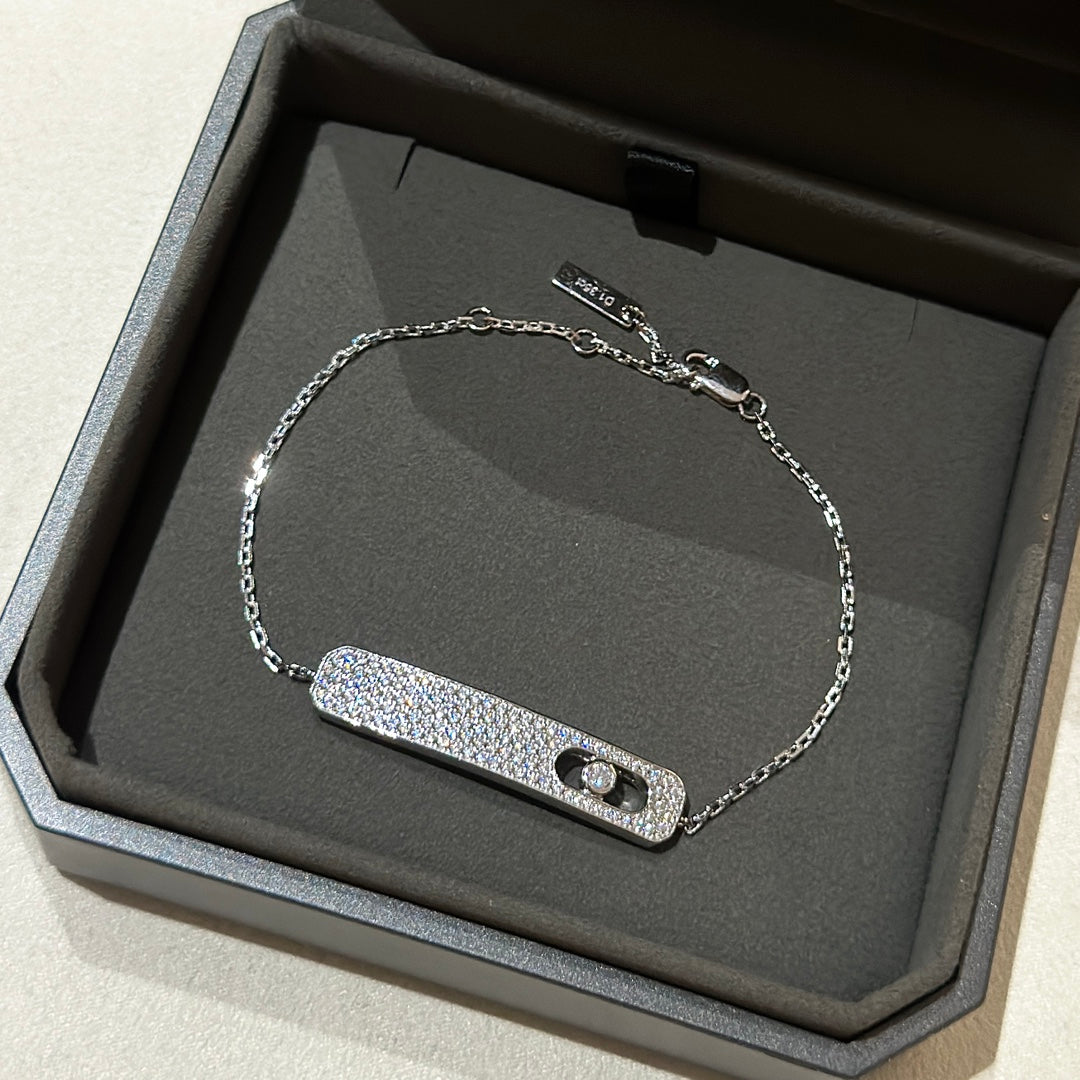 [GALE]MOVE CLASSIQUE DIAMOND PAVED BRACELET