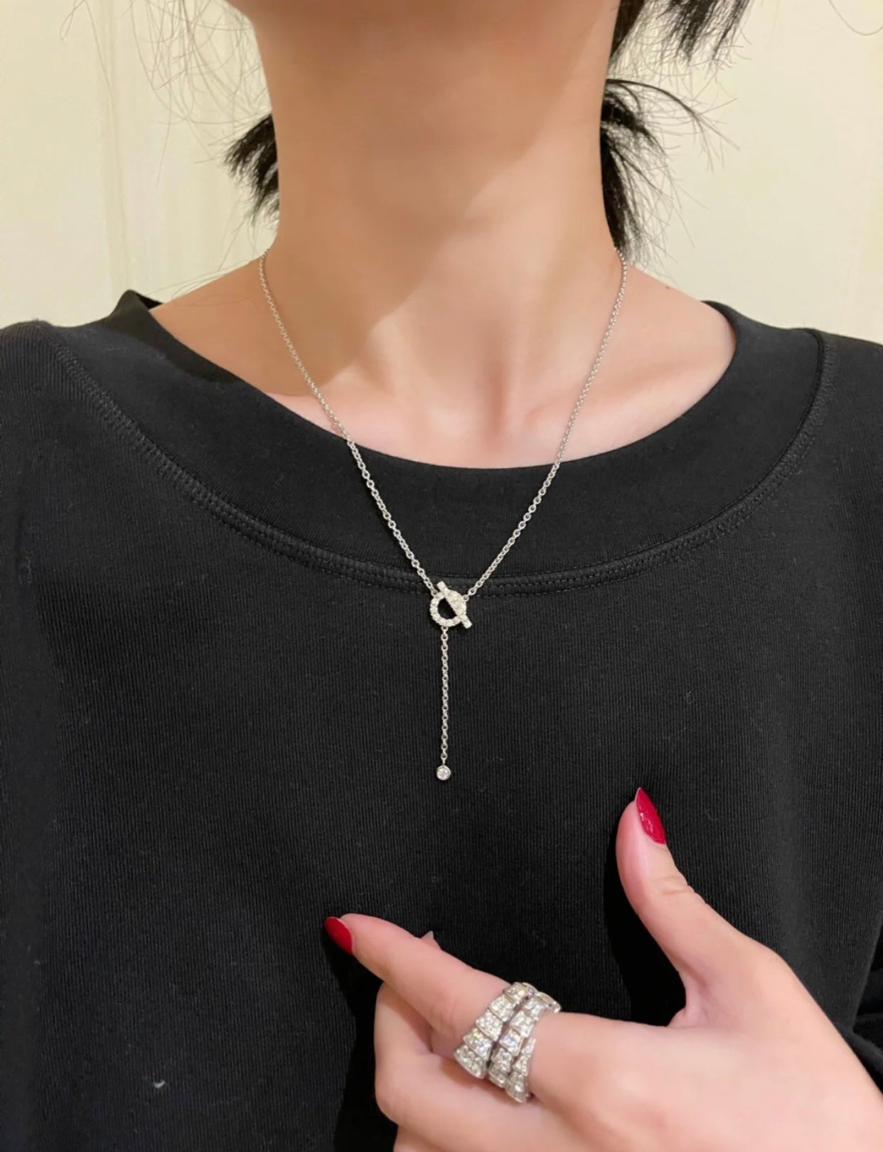 [NOVO]フィネス シルバー ダイヤモンド ネックレス