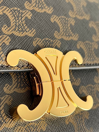 CLASSIC TRIOMPHE 20 BROWN MONOGRAM CALFSKIN